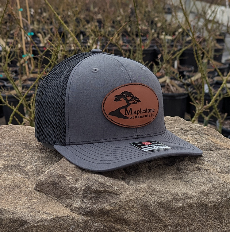 Richardson 112 Hat Charcoal/Black/Leather Patch