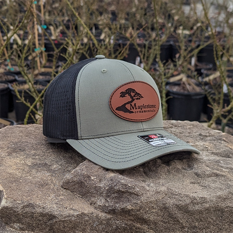 Richardson 112 Hat Loden/Black/Leather Patch - Main Image