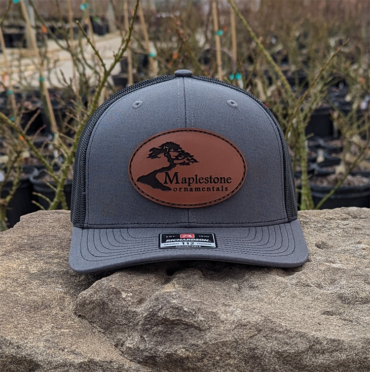 Richardson 112 Hat - Charcoal/Black/Leather Patch