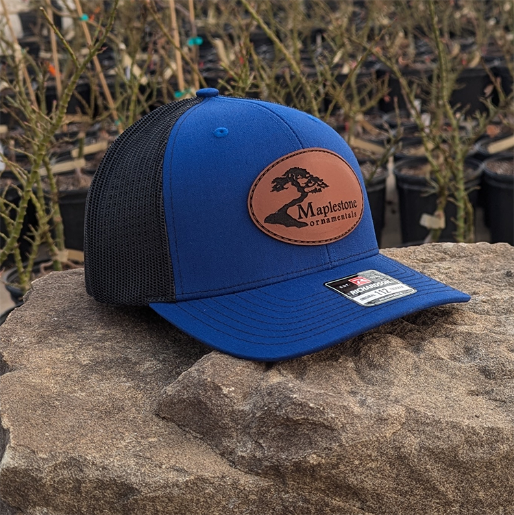 Richardson 112 Hat - Royal Blue/Black/Leather Patch