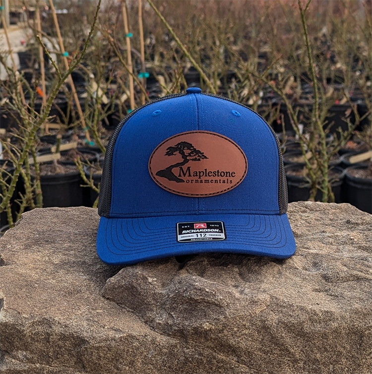 Richardson 112 Hat - Royal Blue/Black/Leather Patch